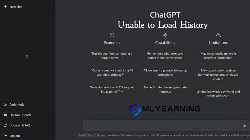 chat gpt unable to index file