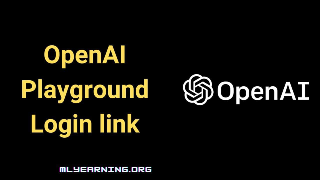 OpenAI Playground Login link