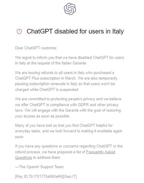 Chat-GPT-disable-for-users-in-italy