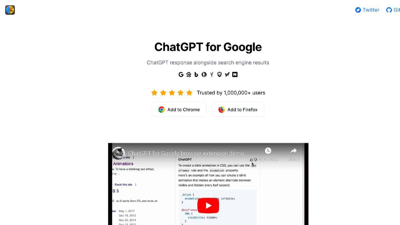 ChatGPT for Google