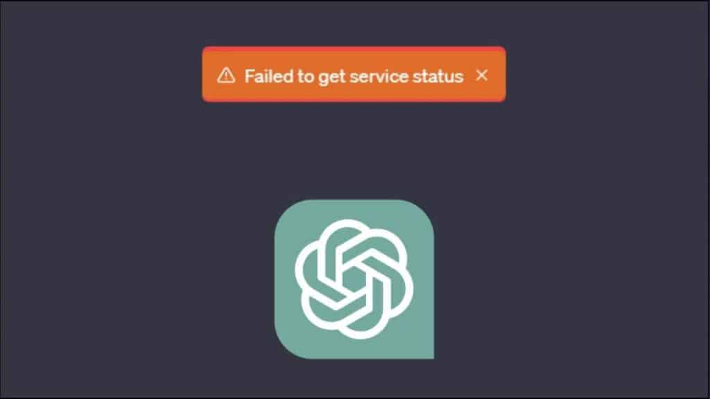 ChatGPT failed to get service status - is there a fix?