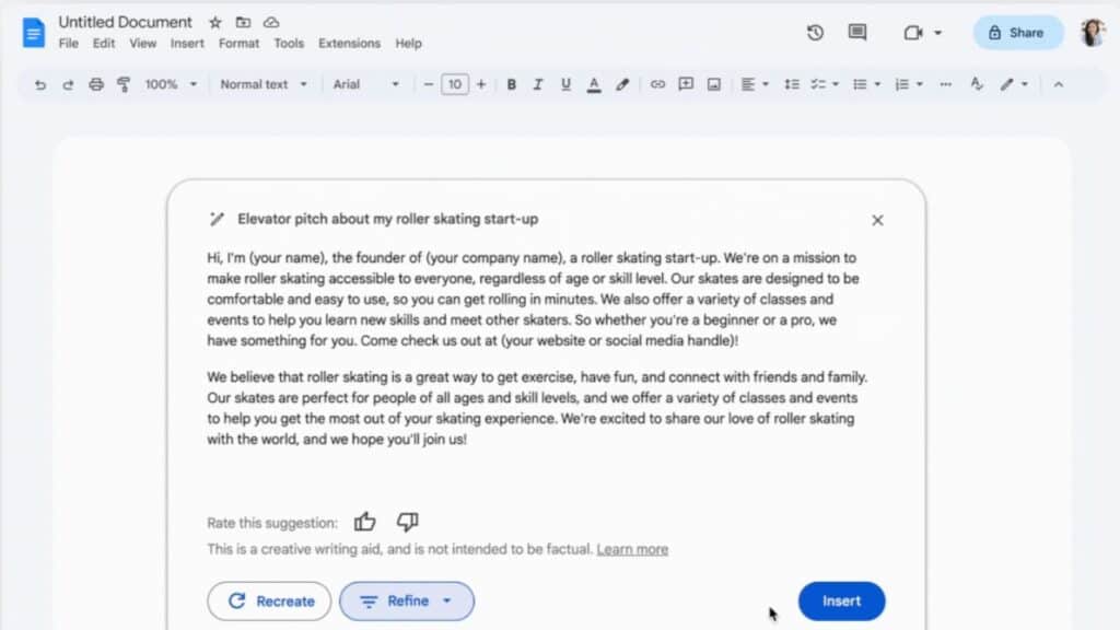 How to Use AI in Google Docs to Write Content