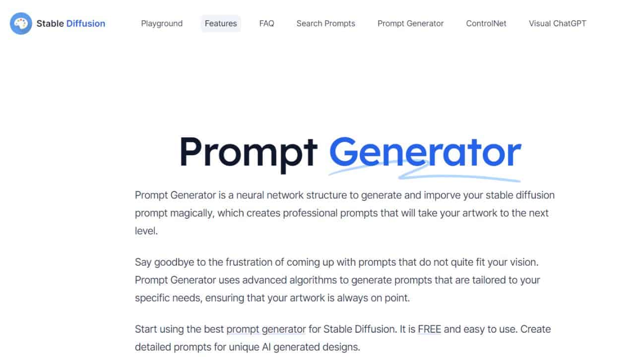 Top Stable Diffusion Prompts Generators