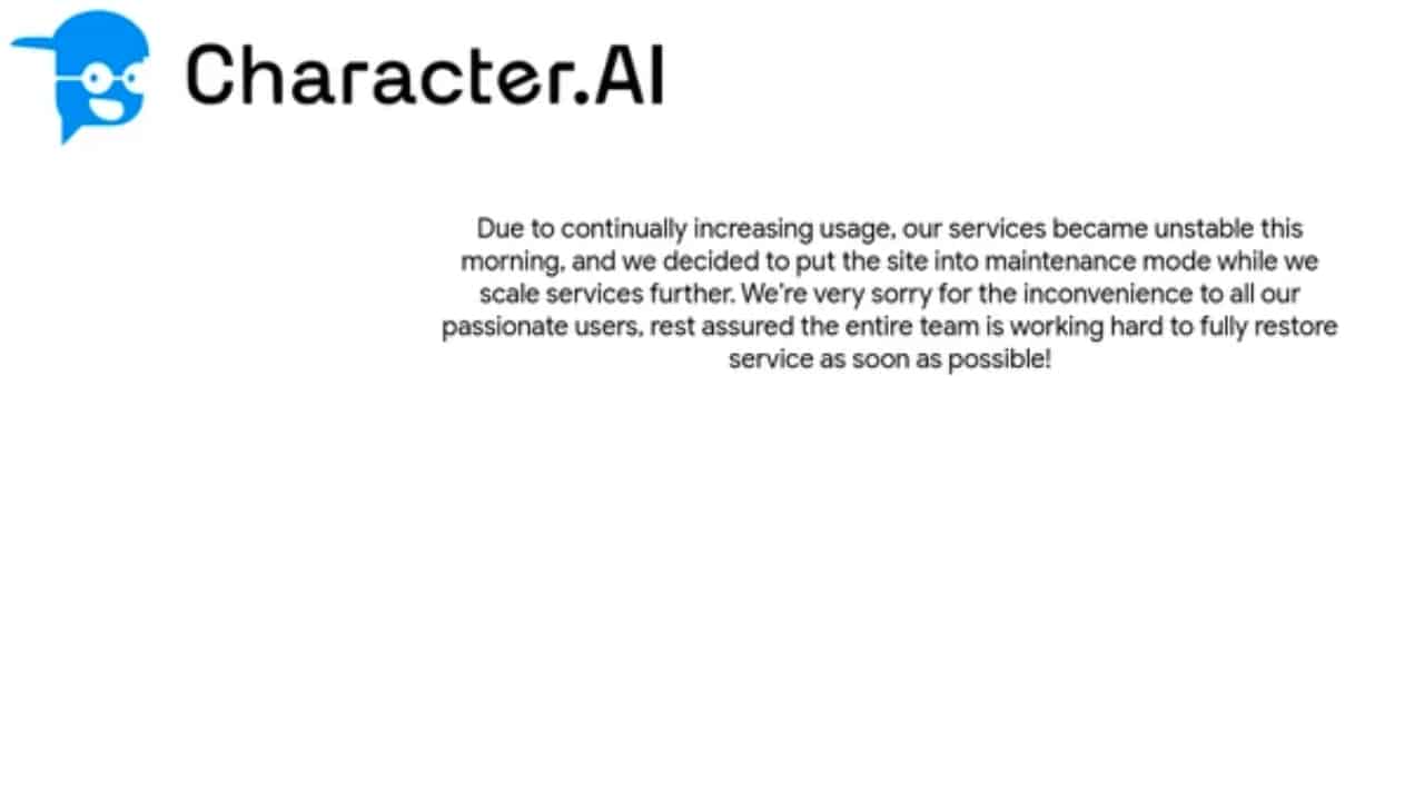 Why is Character AI Not Working Fix It Now
