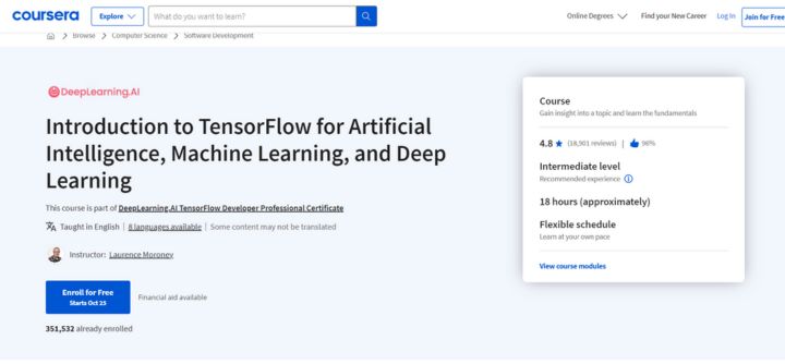 Introduction to TensorFlow for Artificial Intelligence, Machine Learning, and Deep Learning